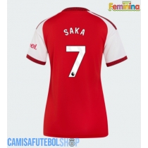 Camisa de time de futebol Arsenal Bukayo Saka #7 Replicas 1º Equipamento Feminina 2026-27 Manga Curta